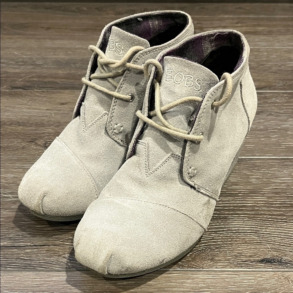 BOBS from Skechers Beige Ankle Boots
